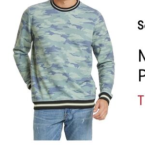 Sol Angeles Men's Camo Banded Sweatshirt, Large